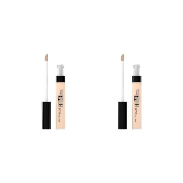 Maybelline New-York - Anti-cernes Correcteur Fluide Fit Me Matte & Poreless - Tous Types de Peaux - 08 Nude - 6,8 ml Lot de 