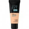 Maybelline New-York - Fond de teint Fluide Fit Me Matte & Poreless - Peaux normales à grasses - Teinte : 120 Natural Beige - 