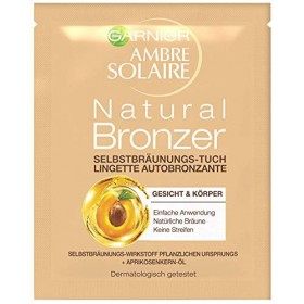 Garnier - Lingettes autobronzantes Ambre Solaire Natural Bronzeur pour le visage