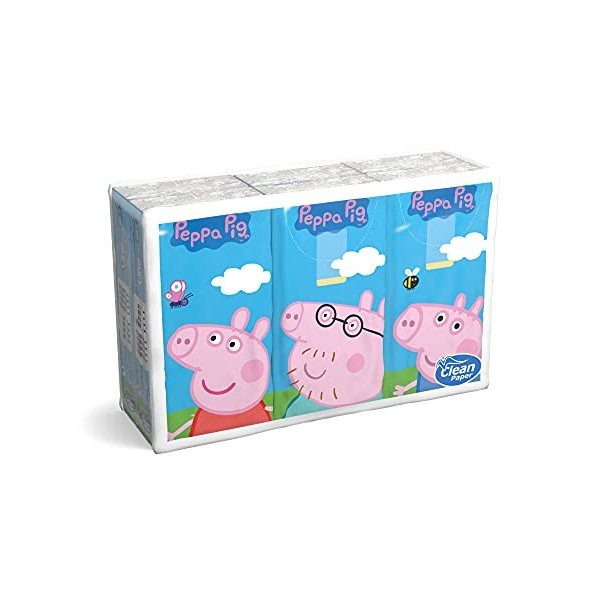 CLEAN Fazzoletti "peppa pig" * 6 pz. - Mouchoirs en Papier