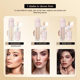 Liquid Highlighter Makeup 3pcs Liquid Highlighter Makeup Face Highlighter Face Highlighter Bronzer Makeup Stick Highlighter H