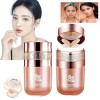 Butterfly Cushion BB Cream, Moisturizing Concealer Makeup Base Primer BB Liquid Foundation, Effectively Cover Skin Imperfecti