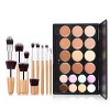 Joyeee Palette Correcteur de Teint, Palette Contouring + 11 Pcs Pinceaux Maquillage, Masque les Imperfections, les Cernes 12