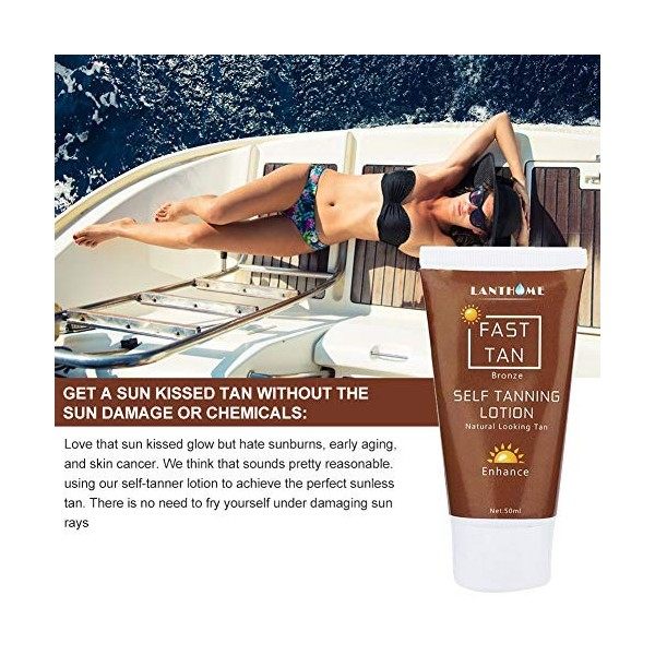 creme bronzante, Self Tanner Lotion Auto-Bronzante Bronze Auto Sun Tan Crème de Bronzage Enhance Day Bronzer Naturel Écran So