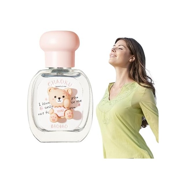 léger, Brume ée transparente en forme dours de 25 ml avec floral fruité, Brume corporelle ée pour femmes positives et dynami