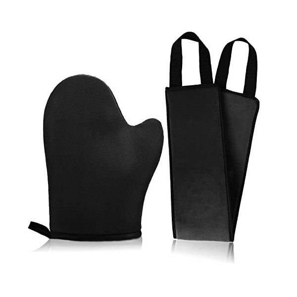 Sibba Lot de 2 Applicateurs de Gants autobronzants Mini Gants Applicateur de Lotion Back pour le dos Fonctionne avec des Gant