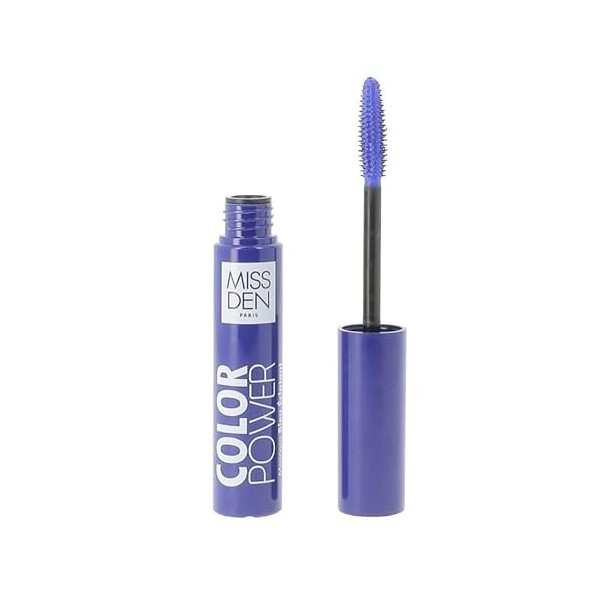 Mascara Color Power - Miss Den - Mascara Couleur Intense - Effet Volume et Élongation - Teinte 408 Vert