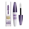 Mascara fibre Mascara en soie volume spectaculaire 5D,Mascara épaississant et allongeant sans agglutination, sans bavures, qu