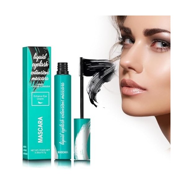 Mascara liquide pour extensions de cils Thrive, et recourbant les, Mascara Effet Faux CilsImperméable et Résistant à la Trans