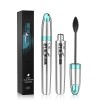 2 en 1 mascara eye-liner liquide mascara en fibre de soie mascara imperméable 4d double tête eye-liner stylo doux cheveux ric