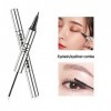 2 en 1 mascara eye-liner liquide mascara en fibre de soie mascara imperméable 4d double tête eye-liner stylo doux cheveux ric