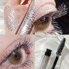 Kybbe Mascara Diamond Galaxy Mascara Sparkling Shiny Charm Cils Minces Et Brillants Mascara Scintillant à Séchage Rapide