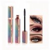 Starry Sky Mascara Black 4D Silk Fiber Lash Mascara Waterproof Long Lasting Thickening Lengthening Curling Lash Makeup