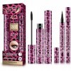 Eye-liner Liqui| Kit Mascara Et Eye-liner 4D Silk Fiber Lash,Maquillage Pour Les Yeux Mascara Liquid Liner Pour Allonger Et É