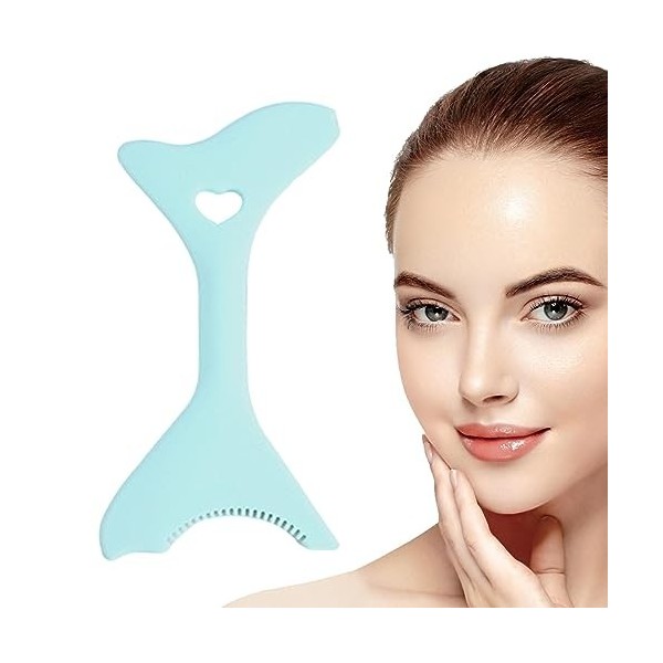 Outil deye-liner en silicone | Pochoirs Eyeliner légers portables | Bouclier de mascara pour débutants, pochoirs à sourcils 