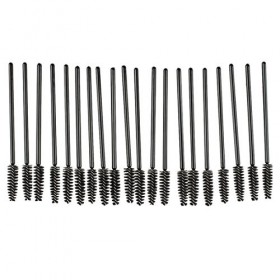 Knnuey Lot de 20 brosses à mascara pour applicateur dextensions de cils Noir