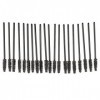 Knnuey Lot de 20 brosses à mascara pour applicateur dextensions de cils Noir