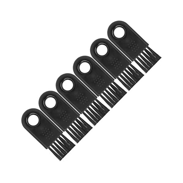 6 Pièces Brosses de Nettoyage pour Rasoir Pratiques, Brosse de Nettoyage Antidérapante pour Tondeuse avec Poils en Nylon, Poi