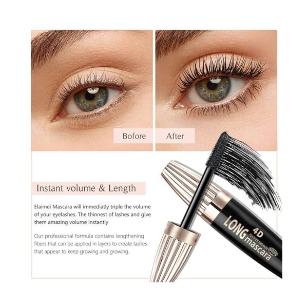 Mascara imperméable | Mascara volumateur - Maquillage mascara imperméable, volumateur, allongeant, définissant, bouclant, mul