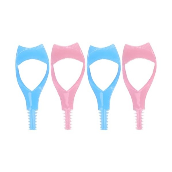 XUJLRL 4 brosses à Cils 3 en 1 avec protège-Mascara Bleu et Rose 