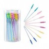 Lot de 100 pinceaux à cils jetables pour mascara et maquillage en cristal - Pour extensions de cils et sourcils - Avec récipi