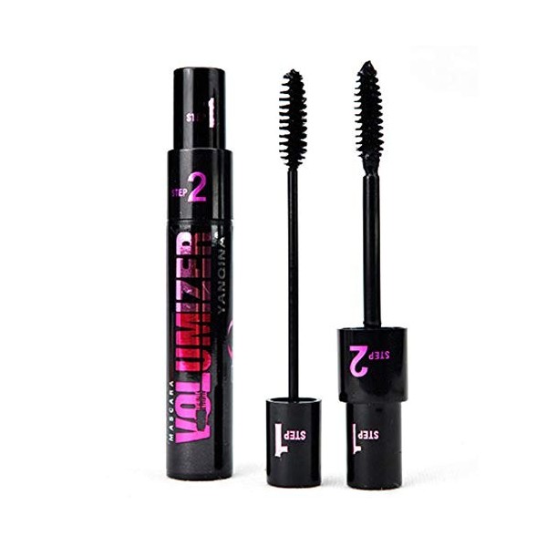 Lucoss Noir Mascara Volume Brosse à cils double effet à double effet