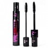 Lucoss Noir Mascara Volume Brosse à cils double effet à double effet