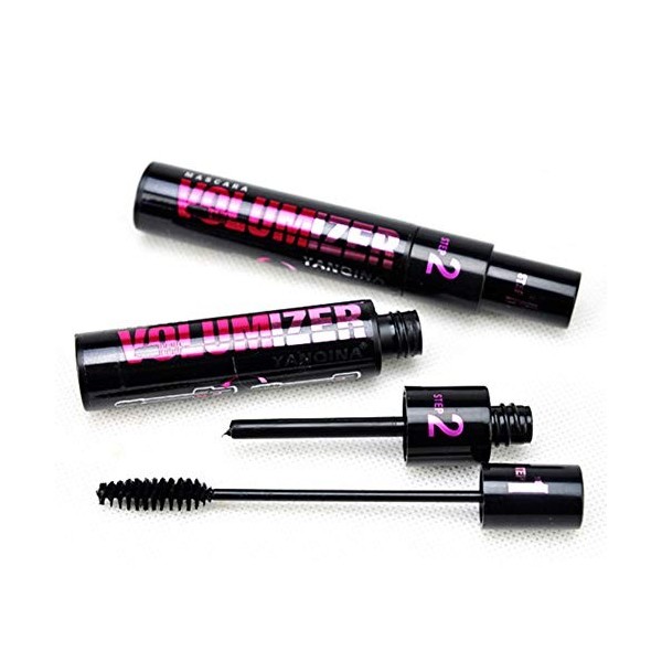 Lucoss Noir Mascara Volume Brosse à cils double effet à double effet