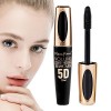 Mascara anti-taches | Mascara tube effet faux cils,Cosmétique teinture des cils 5D, crème longue durée épaisse, 5 couleurs di