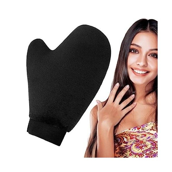 Applicateur Gant Autobronzant Gants de bronzage noirs autobronzants réutilisables - Gants de bronzage Autobronzant Gant Appli