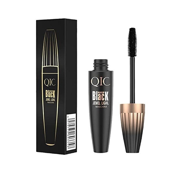 Mascara imperméable en fibre de soie 4D pour extensions de cils, recourbe-yeux, cosmétique noir I2C3 cils épais