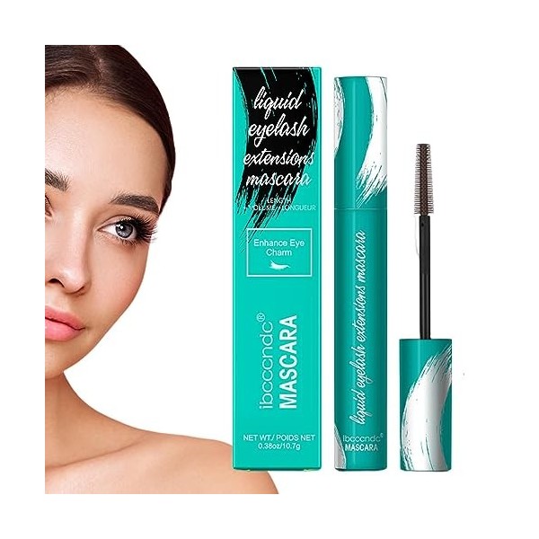 Mascara Allongeant Noir - Mascara allongeant et volumisant les cils - Mascara dextensions de cils liquides pour le maquillag