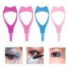 Ellxen Lot de 4 outils 3 en 1 pour cils - Mascara Shield Applikato Guard - Guide de cils - Applicateur de mascara - Pour femm