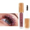 Ingzy Glitter Mascara, Colorful Mascara for Eyelashes, Diamond Glitter Lashes Mascara Waterproof Shimmer Colored Mascara, Whi