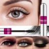 Mascara Waterproof Noir, Mascara Mega Length, Volume instantané et longueur extrême, Longue DuréE, sans bavure, Cils Plus Fou