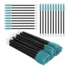 ATOMUS 50pcs 2 in 1 Eyelash Mascara Wands Lipstick Applicator Disposable Eyebrow Eyelash Extension Tools Makeup Brushes blue 