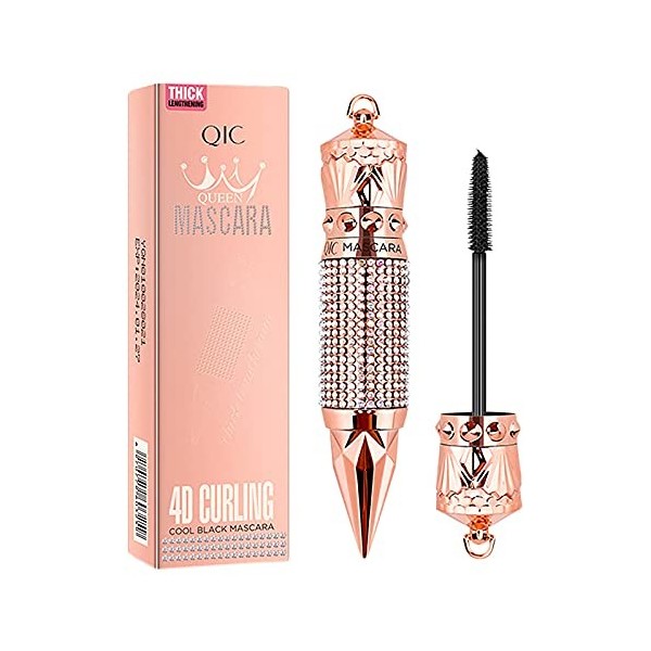 HAOHAG 4D Diamant Mascara Cils Volumateur et Allongeant Imperméable à l’eau Anti-transpiration Luxueusement Plus Épais Curlin