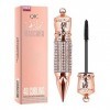 HAOHAG 4D Diamant Mascara Cils Volumateur et Allongeant Imperméable à l’eau Anti-transpiration Luxueusement Plus Épais Curlin