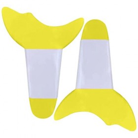 2 Pièces Outil Auxiliaire de Maquillage de Cils Mascara et Fard à Paupières Bouclier Applicateur Tampons de Protection Jaune 