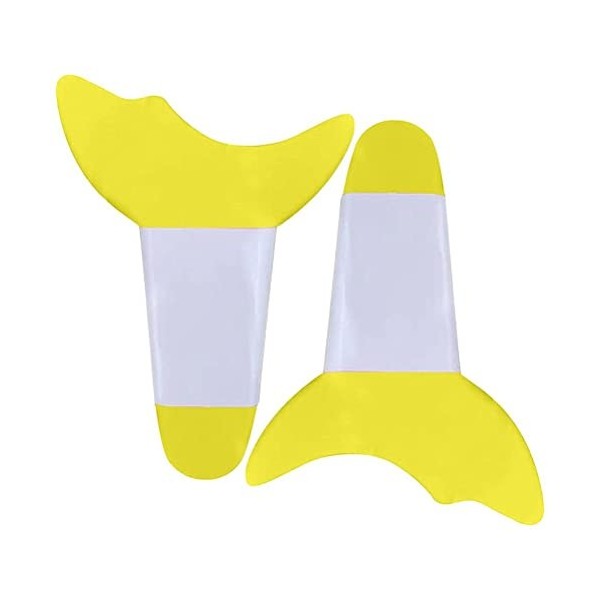 2 Pièces Outil Auxiliaire de Maquillage de Cils Mascara et Fard à Paupières Bouclier Applicateur Tampons de Protection Jaune 