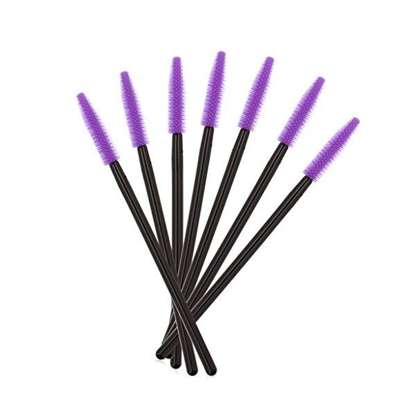 Lot de 50 brosses à mascara jetables en silicone - Outil de maquillage magnétique