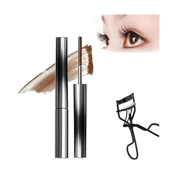 Judy Doll Mascara, Judy Doll Iron Brush Mascara, Judy Doll Iron Brush Mascara for cils frisés 3D, anti-taches, sans écaillage