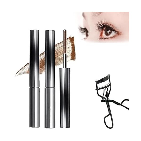 Judy Doll Mascara, Judy Doll Iron Brush Mascara, Judy Doll Iron Brush Mascara for cils frisés 3D, anti-taches, sans écaillage