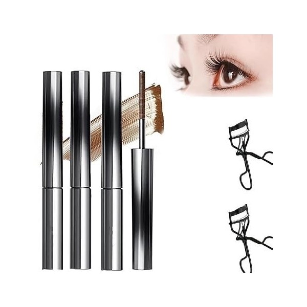 Judy Doll Mascara, Judy Doll Iron Brush Mascara, Judy Doll Iron Brush Mascara for cils frisés 3D, anti-taches, sans écaillage