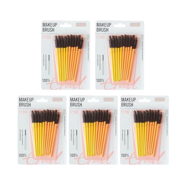 Brosse de cils 3-en-1 Spolies de cils réutilisables 50pcs Mascara Bendable Wands Makeup Applicator Spolies 50pcs * Bross de c