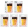 Brosse de cils 3-en-1 Spolies de cils réutilisables 50pcs Mascara Bendable Wands Makeup Applicator Spolies 50pcs * Bross de c