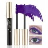 Mascara Volume et Longueur- 2Colors Violet Mascara Extension de Cils Effet Volume, Waterproof et Longue Tenue,Not Blooming Ey