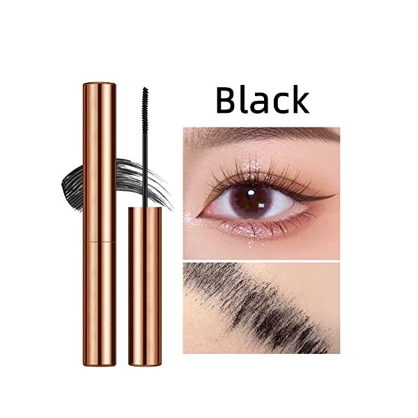 Mascara mini-brosse, pour les cils courts et clairsemés，Longueur et épaisseur, volume, longue durée, résistant à leau et aux