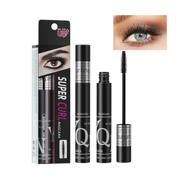 Mascara Waterproof Noir HOUSN Mascara Fibre Mascara Volume Allongement Mascara Extra Lash Mascara Noir Mascara waterproof, lo