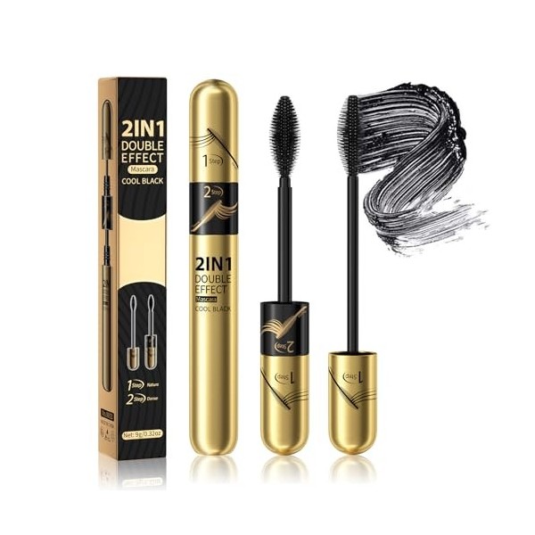 Mascara Waterproof Noir HOUSN Mascara Fibre Mascara Volume Allongement Mascara Extra Lash Mascara Noir Mascara waterproof, lo